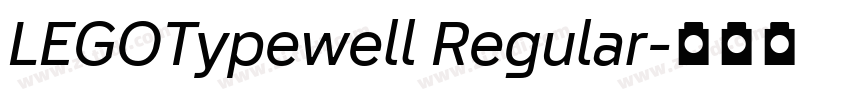 LEGOTypewell Regular字体转换 LEGOTypewell Regular字体转换